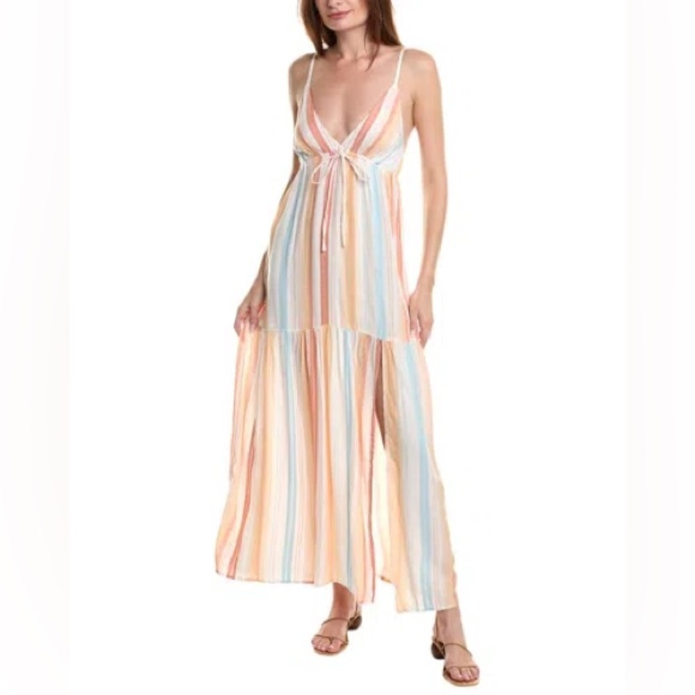 Revolve L*space Victoria Rainbow Vacation Beach Dress Size Large - Picture 2 of 10